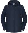 416M Russell Athletic Essential Weather Shell Jacket French Navy colour image
